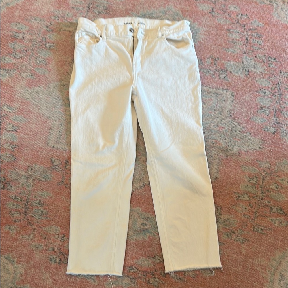 Old Navy Women's Boyfriend Jeans - White